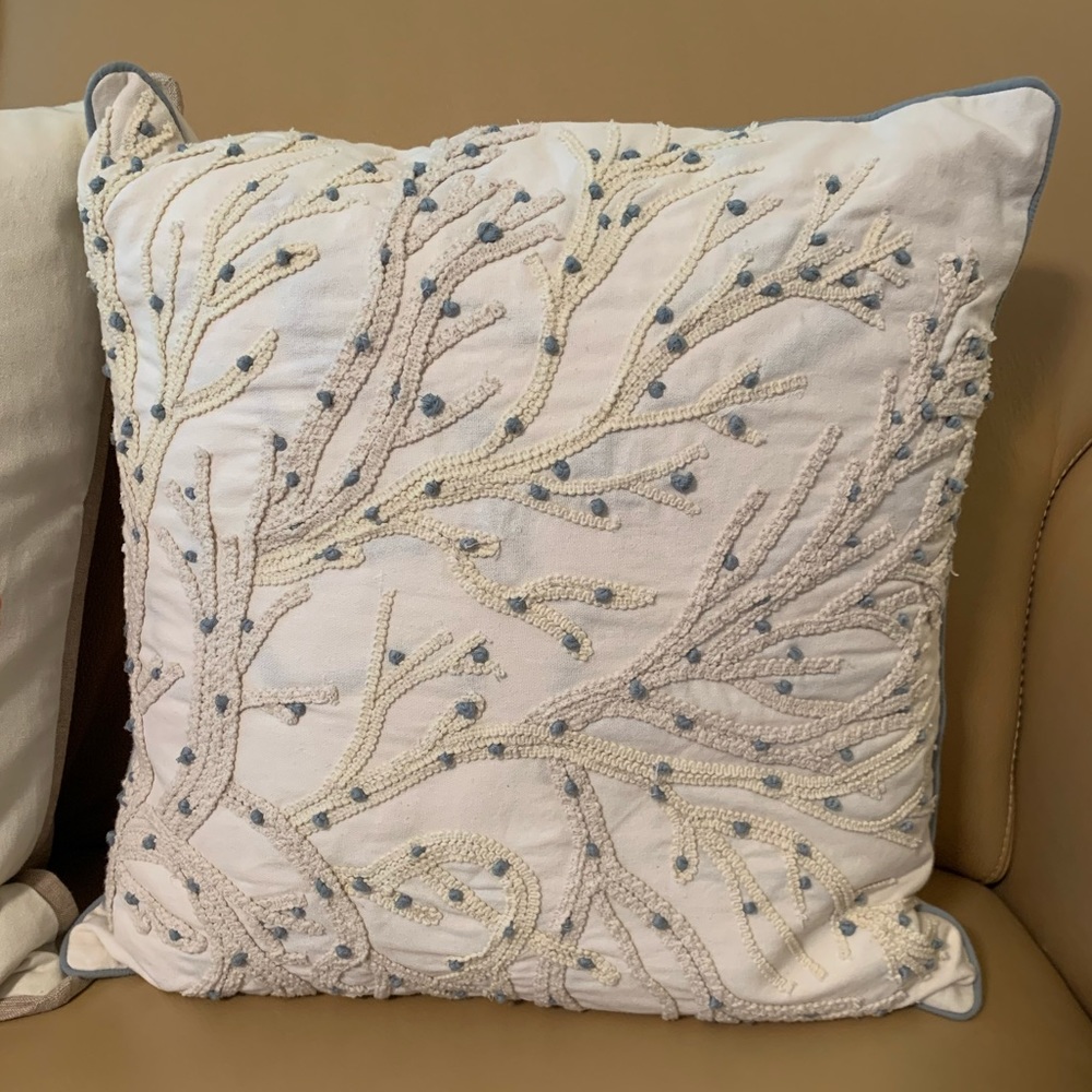 Pottery Barn Coral Pillow